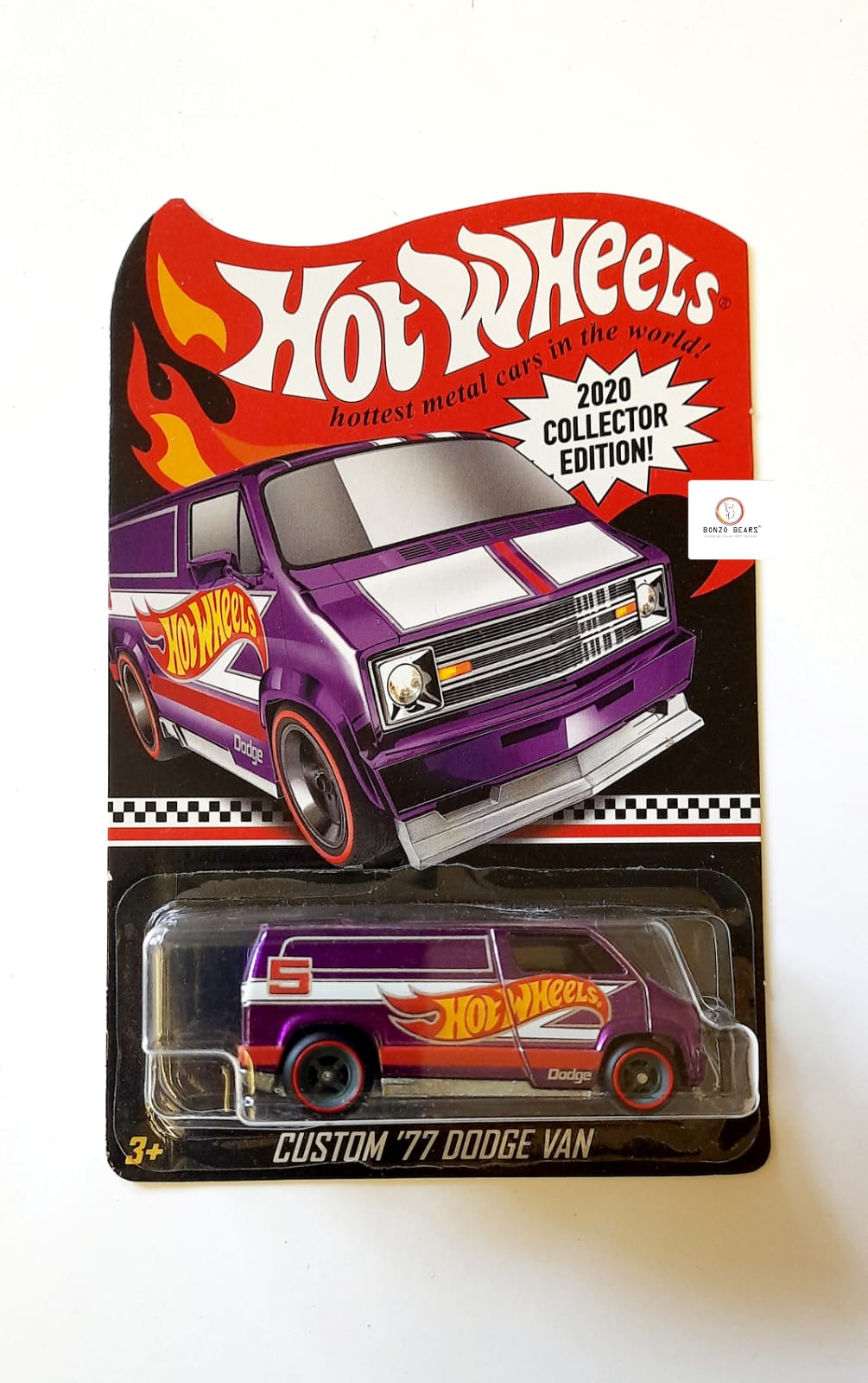 Collector Edtion Custom '77 Dodge Van - Hot Wheels (With Protector)| Bonzo Bears A2