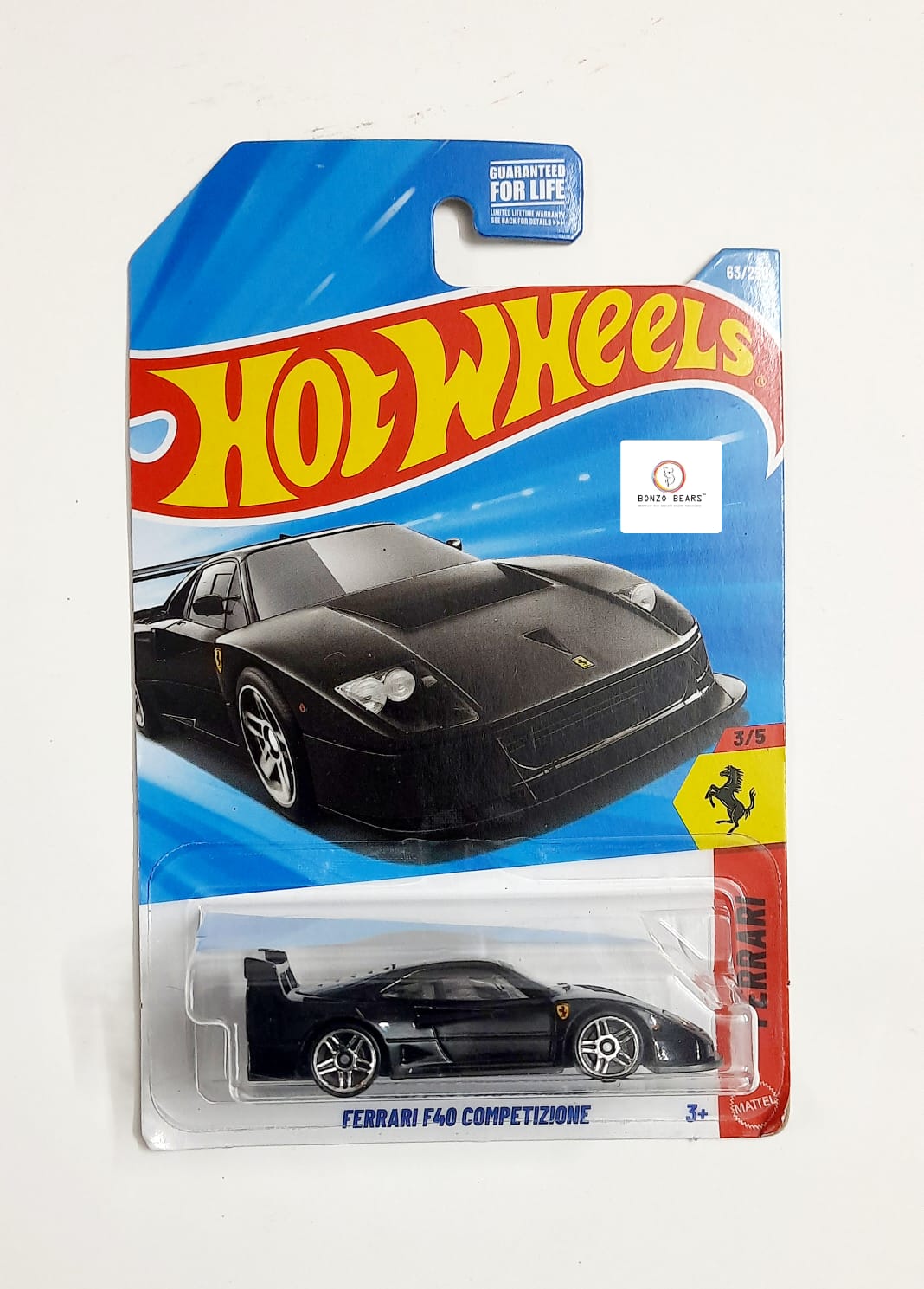 Ferrari F40 Competizione (Black) Imported Hot Wheels | Bonzo Bears