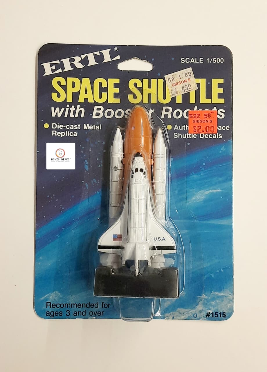 NASA Space Shuttle with Booster Rockets - ERTL Diecast metal replica -Vintage 1992 Release - 1:500 Scale