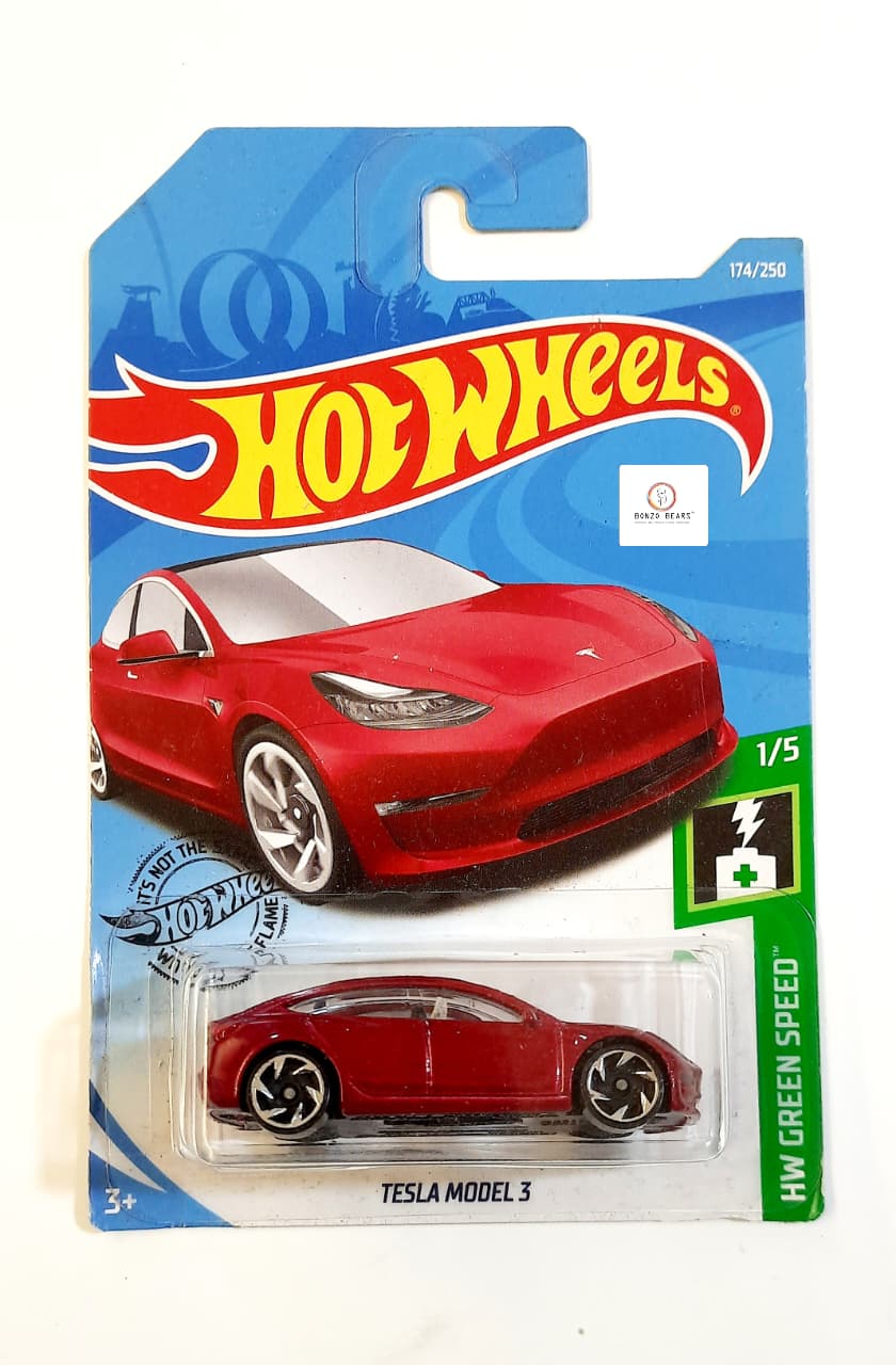 Tesla Model 3 (2019 Released) - Hot Wheels | Bonzo Bears