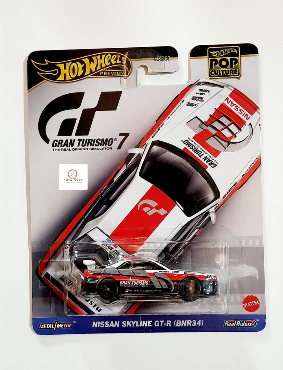 Premium Pop Culture - Nissan Skyline GT-R (BNR34) Gran Turismo 7- Hot Wheels | Bonzo Bears
