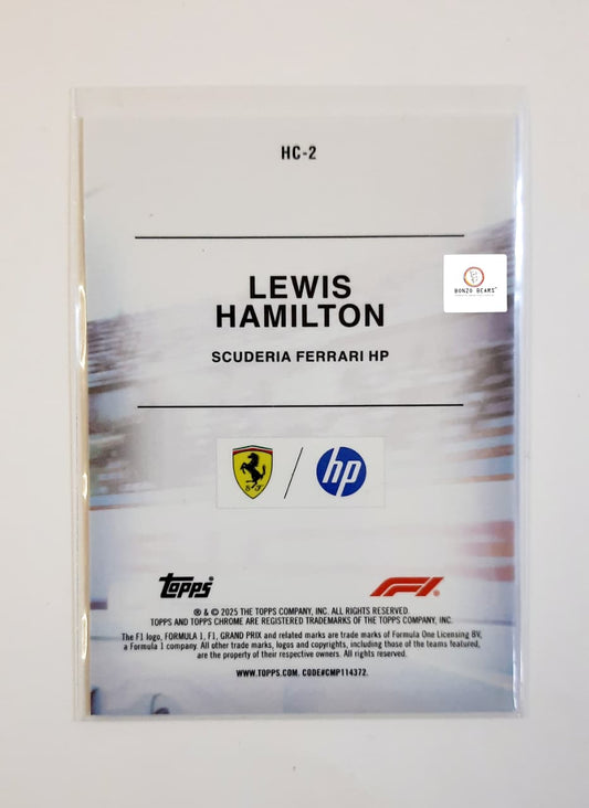 Sir Lewis Hamilton's Helmet Card - Topps Chrome