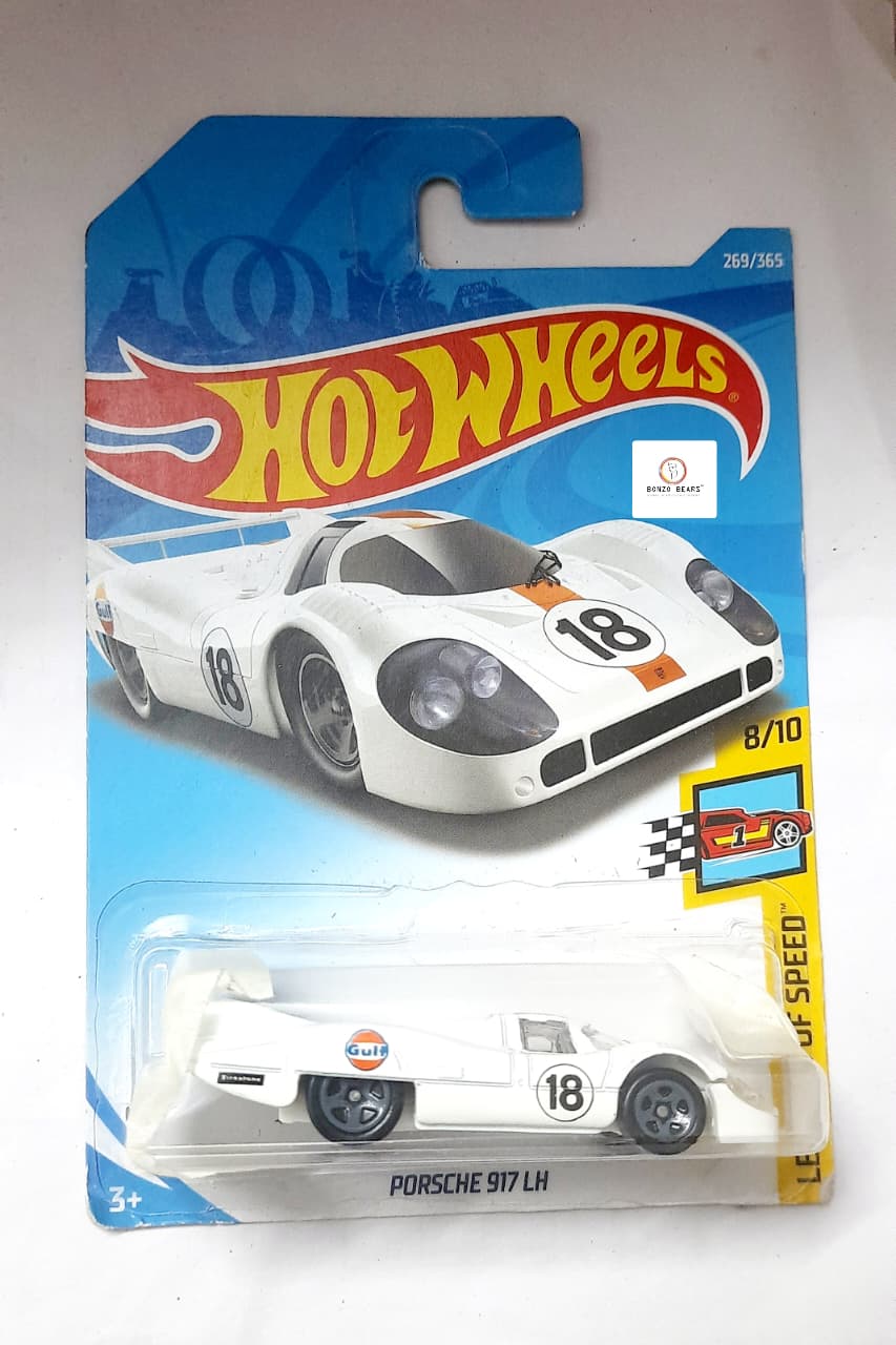 Porsche 917 LH – Hot Wheels Gulf Edition (White) 2018 Release | Bonzo Bears PB16