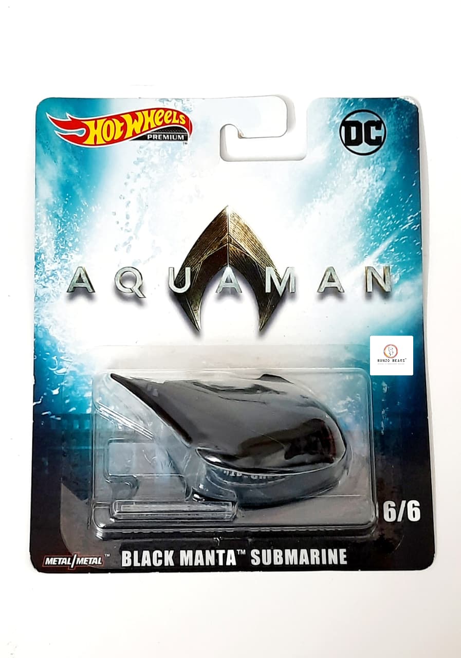 DC Retro Entertainment Series - Black Manta Submarine - Aquaman movie (2019 Released) - Hot Wheels | Bonzo Bears