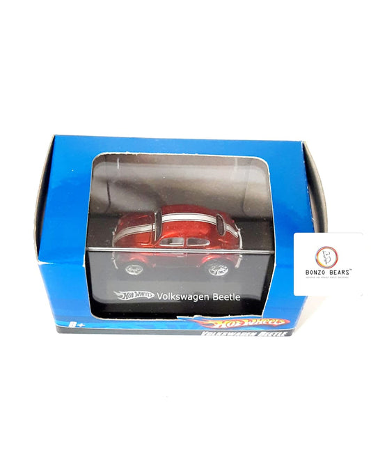 2008 Released 1:87 Scale - Spectra Flame Candy Apple Red Volkswagen Beetle - Hot Wheels `