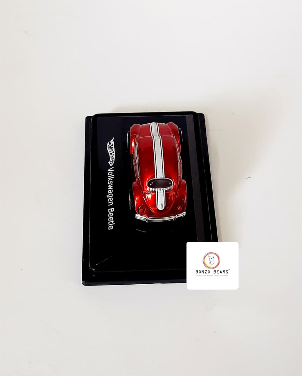 2008 Released 1:87 Scale - Spectra Flame Candy Apple Red Volkswagen Beetle - Hot Wheels `