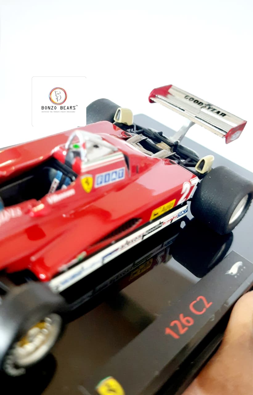 Limited Edition 1 of 10000 1:43 1982 Ferrari 126 C2 #27 driven by Gilles Villeneuve - Hot Wheels