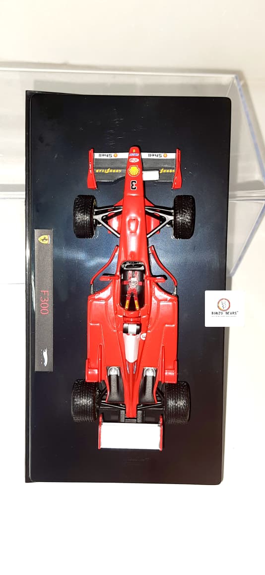 Limited Edition 1 of 10000 1998 1:43 Ferrari F300 Michael Schumacher - Hot Wheels Elite | Bonzo Bears