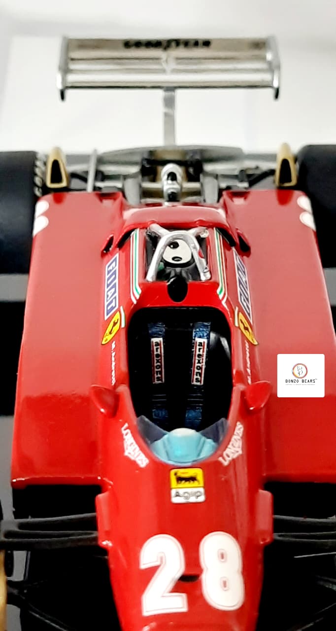 Limited Edition 1 of 5000 1:43 1982 Ferrari 126 C2 - Mario Andretti at Italian GP - Hot Wheels Elite | Bonzo Bears