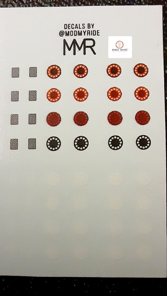 Headlights for 1/64 NISSAN SKYLINE GTR R32 - Custom Scale WaterSlide Decals