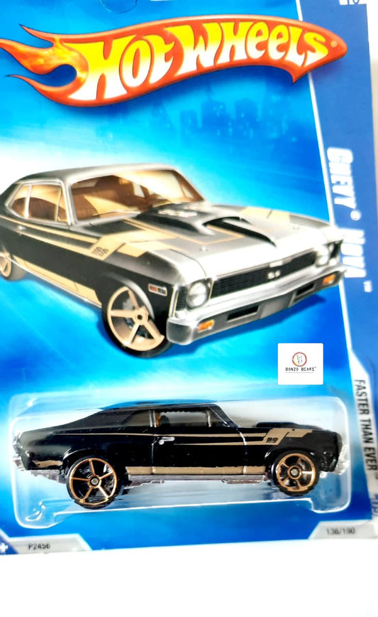 Chevy Nova (2008 Released) - Hot Wheels | Bonzo Bears PB36