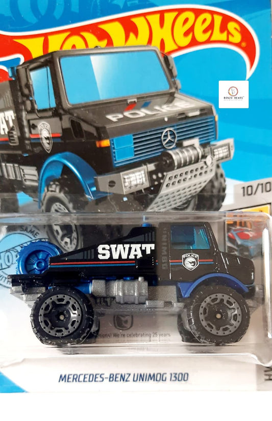 Treasure Hunt Mercedes-Benz Unimog 1300- POLICE SWAT- Hot Wheels | Bonzo Bears |CB1