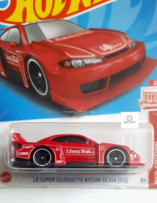 LBWK Super Silhouette Nissan Silvia (S15) RED EDITION 2/12 - Hot Wheels (Card as Per Picture) PB50
