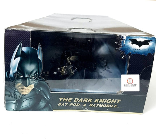Comic-Con Exclusive -2009 SDCC San Diego - 1:50 Scale Batman The Dark Knight Vehicles Batmobile and Bat-Pod - Hot Wheels