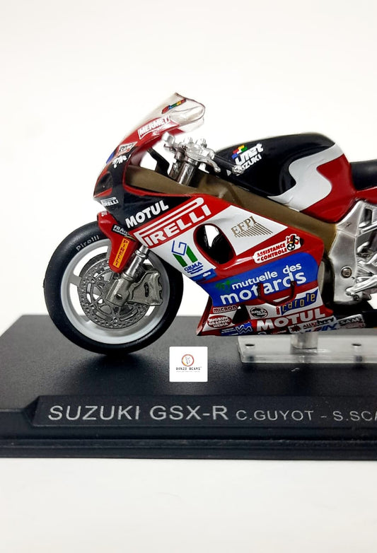 1:24 2001 Suzuki GSX-R #94 Commemorates the victory at Le Mans by riders Guyot, Scarnato, and Dussauge