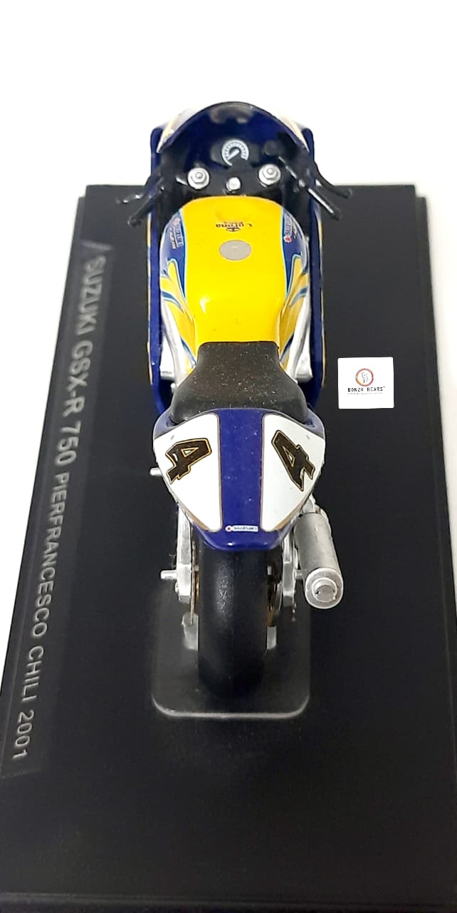 Ixo Suzuki GSX-R750 ridden by Pierfrancesco Chili in 2001 - 1:24