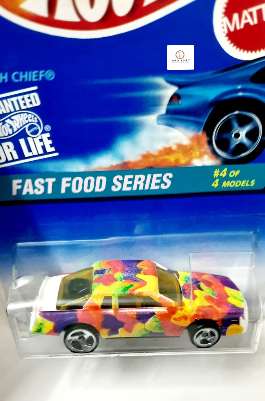 -Unique -Fast & Fruity Finish "Crunch Chief" from the Fast Food Series (1995 Released) - Hotwheels | Bonzobears CB4