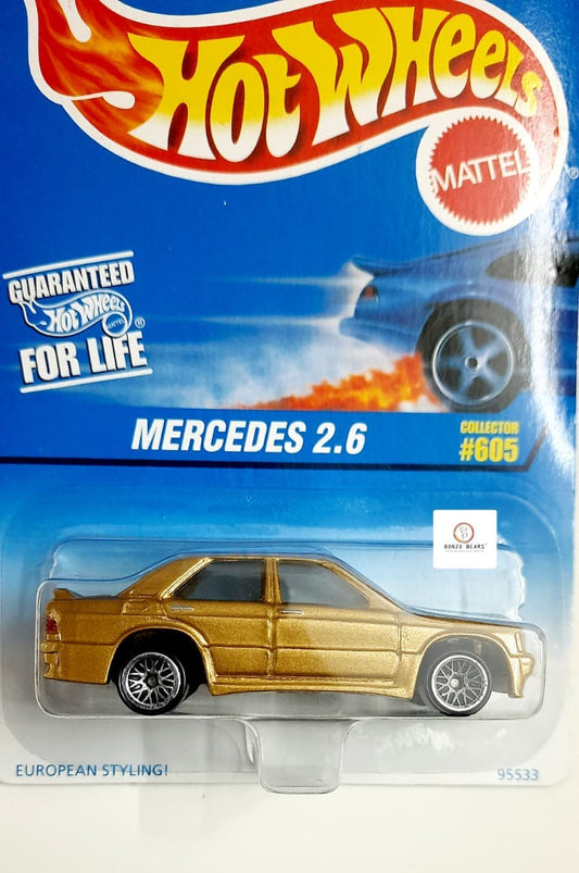 Rare Gold Mercedes 2.6 - Hot Wheels (1990 Released) | Bonzo Bears