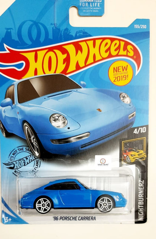 '96 Porsche Carrera (Blue)- Hot Wheels 2019 Release | Bonzo Bears PB18, Newstock