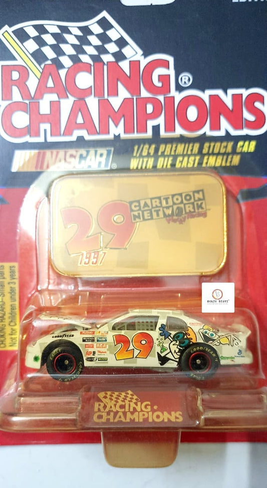 Rare -1997 Racing Champions - NASCAR #29 Cartoon Network / Tom & Jerry (Car with Diecast Emblem)