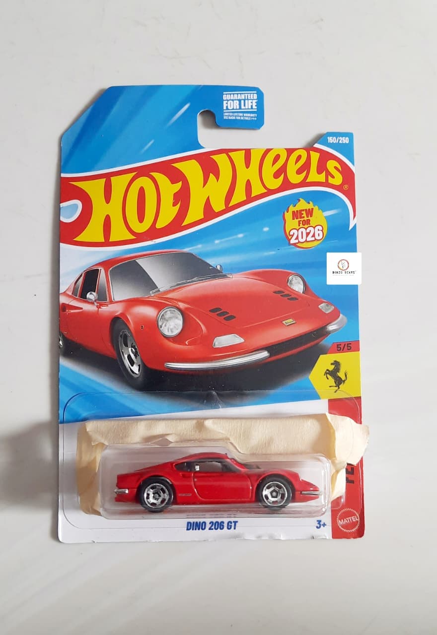 Ferrari Dino 206 GT - Hotwheels(import) | Bonzobears PB26