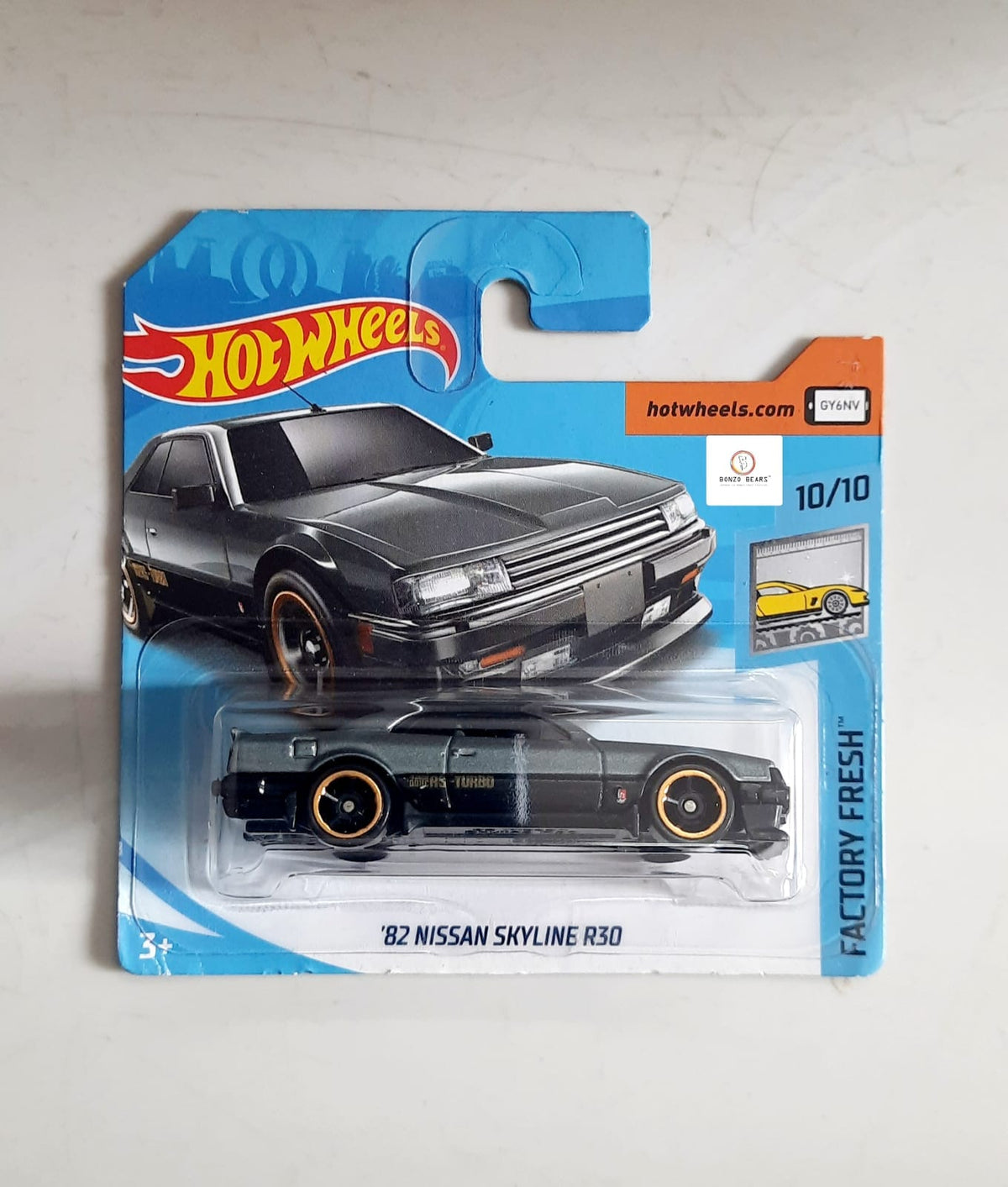'82 Nissan Skyline R30 - Hot Wheels German Short card PB46