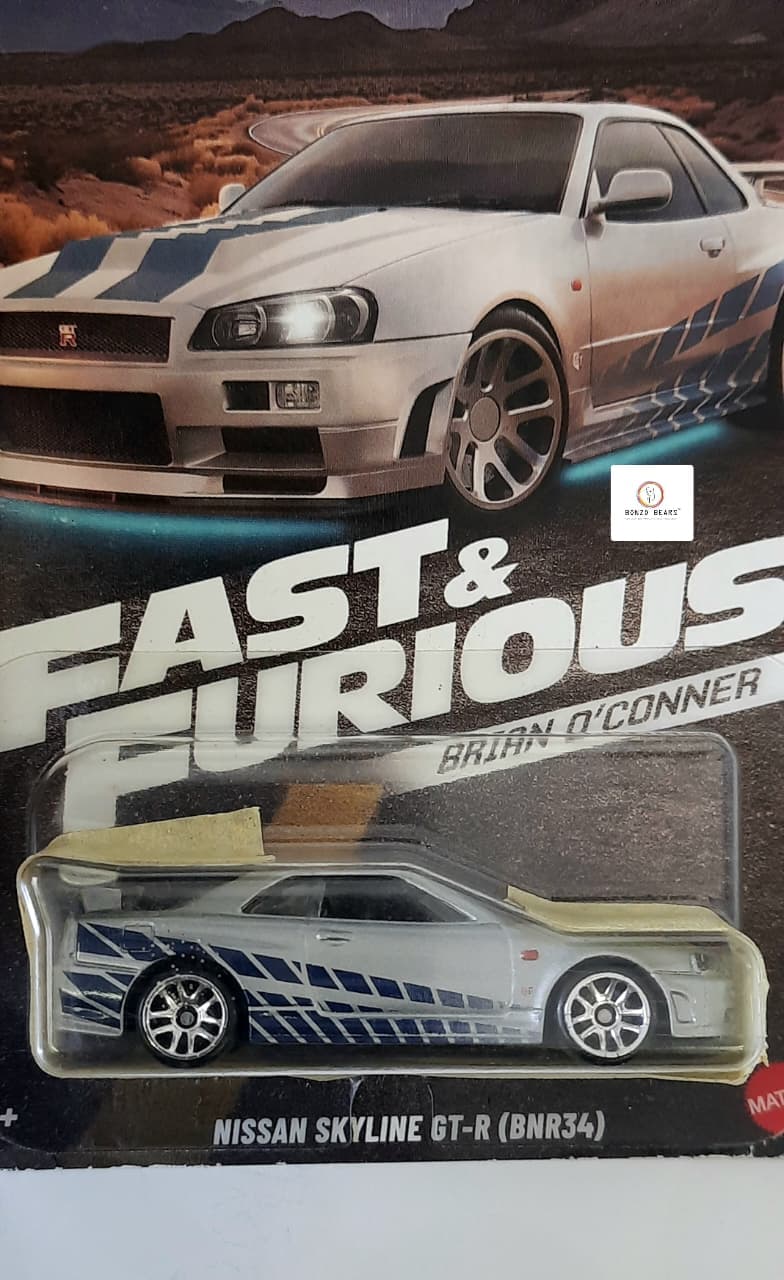 Hot Wheels Silver Series Fast & Furious Nissan Skyline GT-R (GTR34) (Slightly Crippled Card)