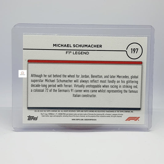 2024 Topps Chrome Formula 1 - F1 Legends Michael Schumacher #197 Base