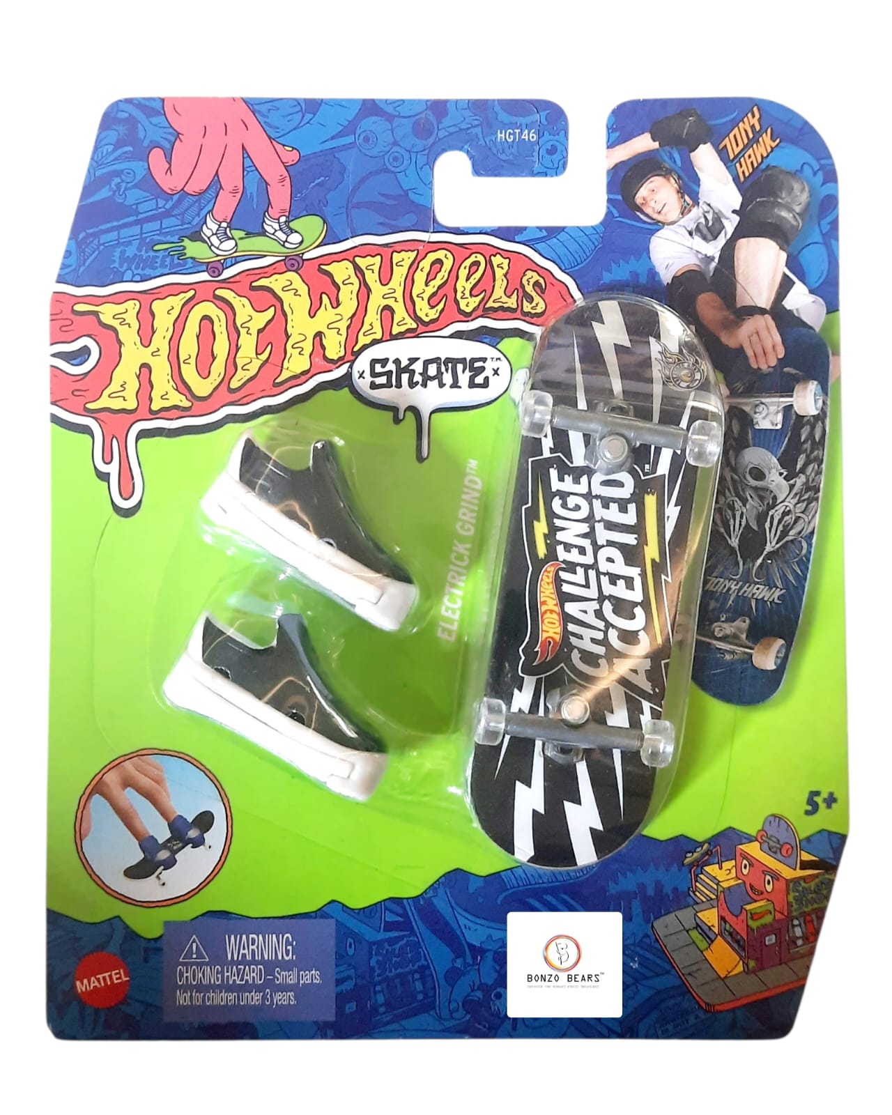 Hot Wheels Tony Hawk Skate- "ELECTRICK GRIND" - (Treasure Hunt) - 2022 release Fingerboard
