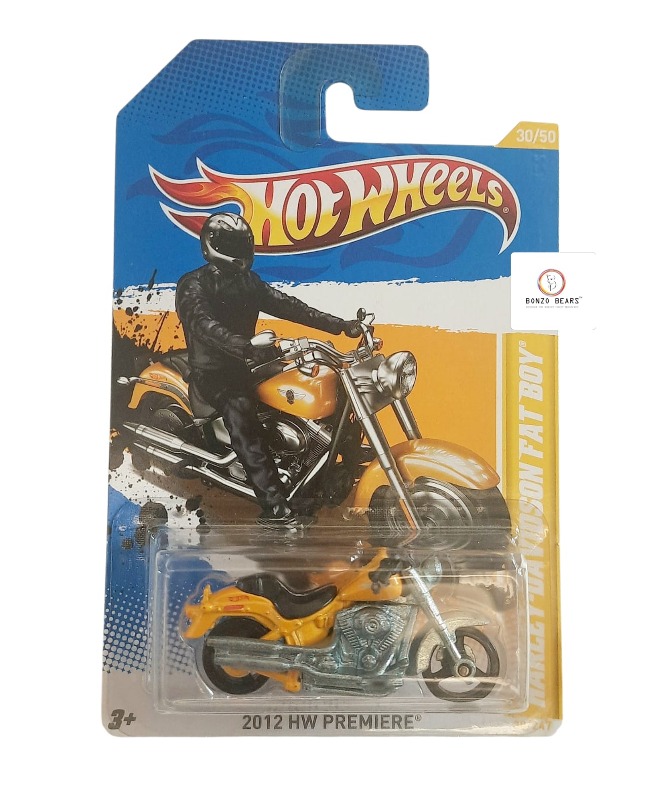 HW Premiere Harley-Davidson Fat Boy - Hot Wheels (2012 released) | Bonzo Bears