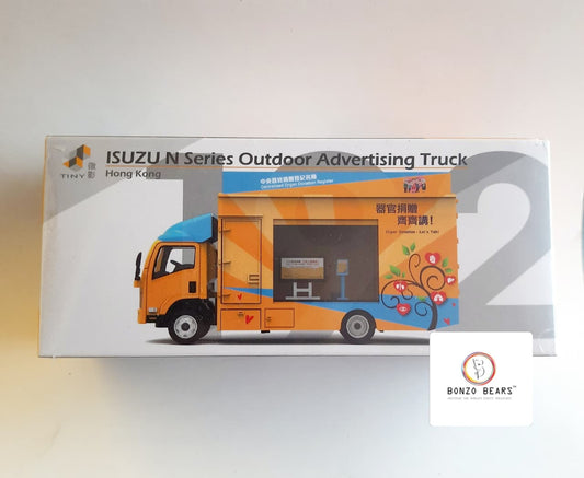 Isuzu N Series Outdoor Advertising Truck 1:76 - Tiny City(Heavy Diecast) | Bonzo Bears