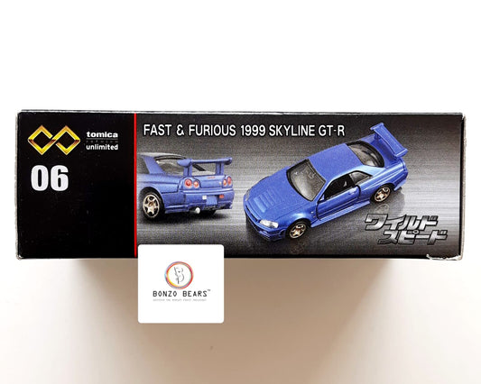 Tomica Premium Unlimited No. 06 - 1999 Nissan Skyline GT-R - The Fast and the Furious | Bonzo Bears