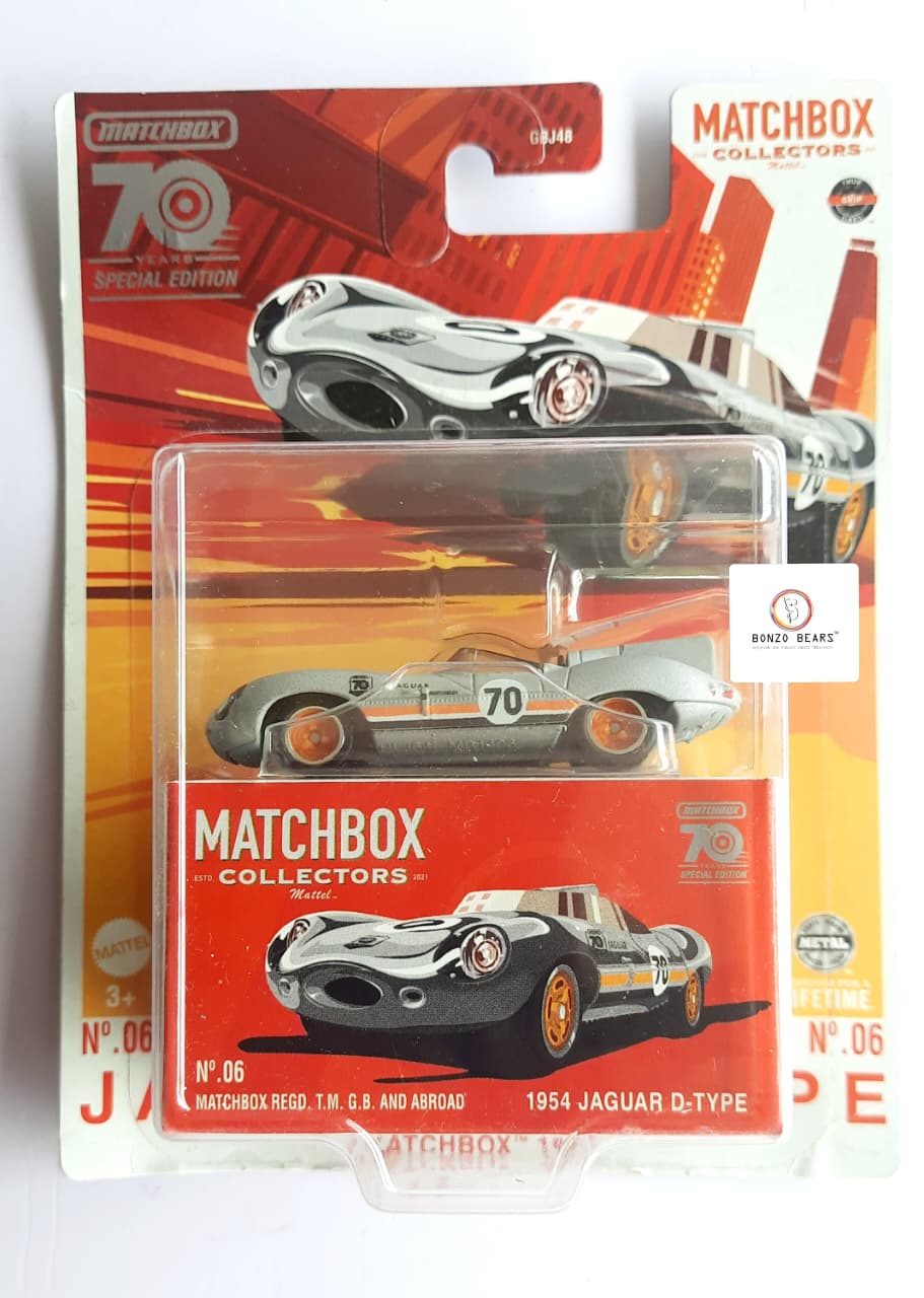 Matchbox 1954 Jaguar D-Type- 70 Years Addtion | Bonzo Bears