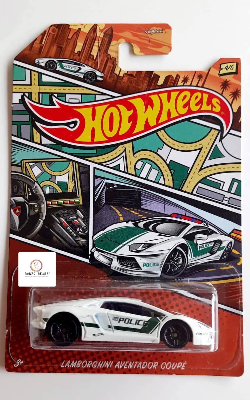 Lamborghini Aventador Coupe - POLICE Car series - Hot Wheels | Bonzo Bears