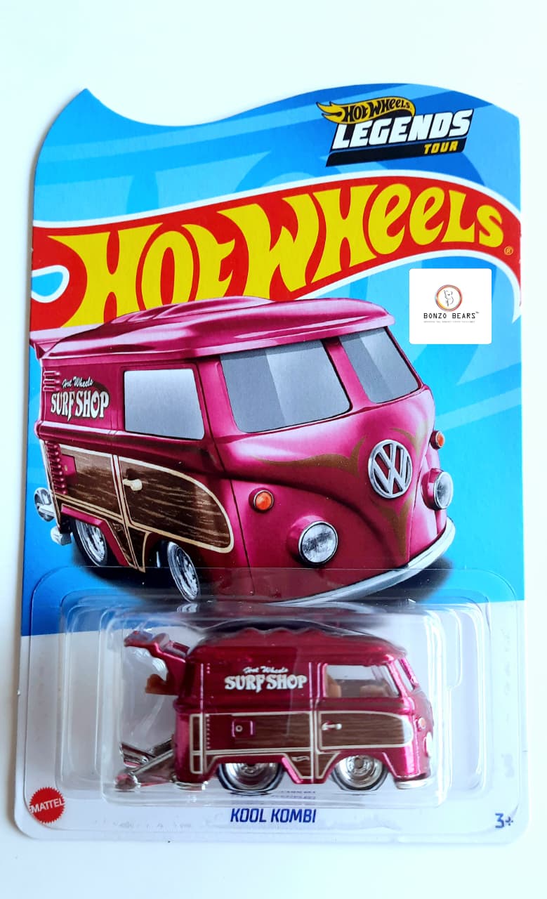 Legends Tour Volkswagen Kool Kombi (Hot Pink Chrome) - Hot Wheels Collector's Edition | Bonzo Bears