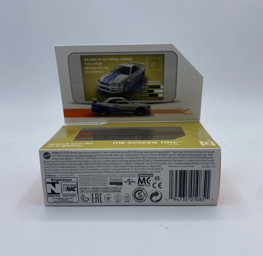 ID Cars Nissan Skyline GT-R BNR34 Silver Model - Hot Wheels | Bonzo Bears