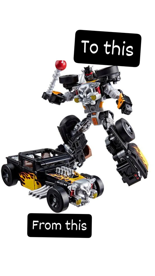Hot Wheels Transformers Collaborative x Bone Shaker - Car to Robot | Bonzo Bears