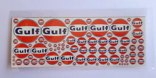 Gulf Stickers for - for 1/43 &1/64-- Hot wheels , Minit GT & Tomica