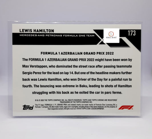 Purple Refractor - Lewis hamilton 018/ 399(Limited to 399 Prints world Wide) - Azerbaijan Grand Pix  F1 card