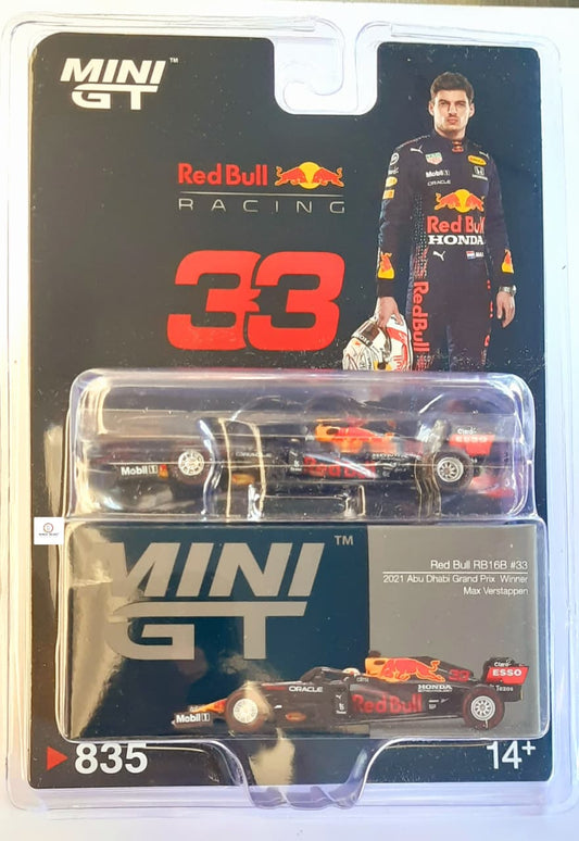 Oracle Red Bull Racing RB16B – Max Verstappen – Mini GT 1:64 Diecast Car | Blister Pack Edition