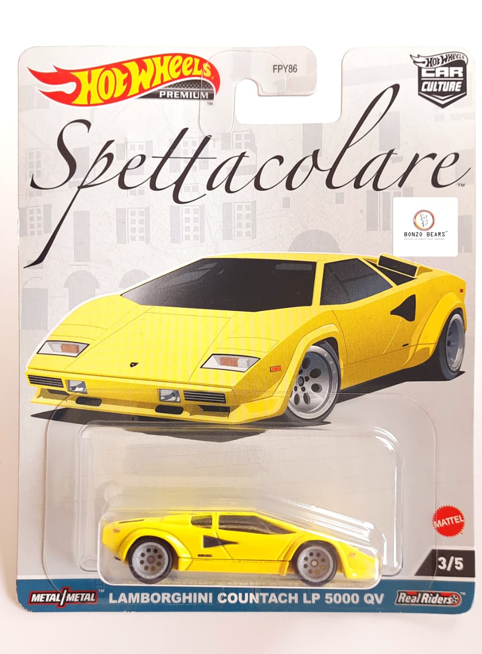 Premium Lamborghini Countach LP 5000 QV - Hot Wheels | Bonzo Bears - P1