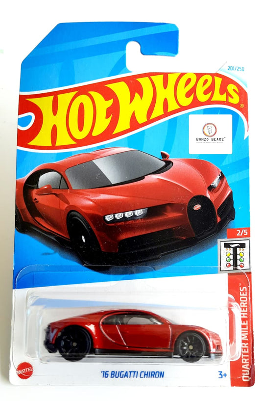 '16 Bugatti Chiron (Red) - Hot Wheels | Bonzo Bears