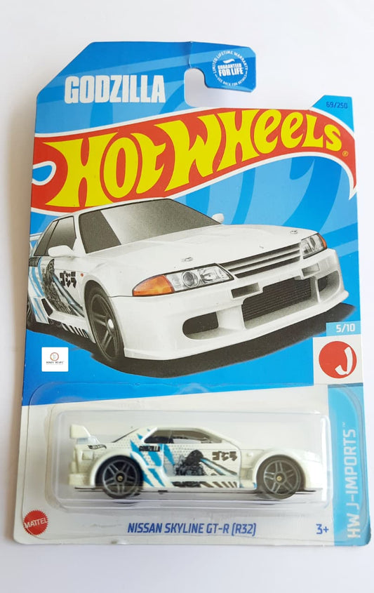 Nissan Skyline GT-R R32 - Hot Wheels Godzilla (White/Blue)