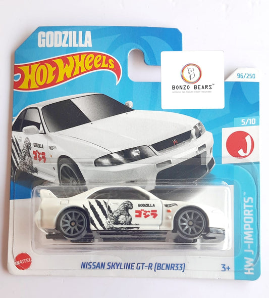 Nissan Skyline GT-R (BCNR33) Godzilla  - Hot Wheels (European Short Card) | Bonzo Bears