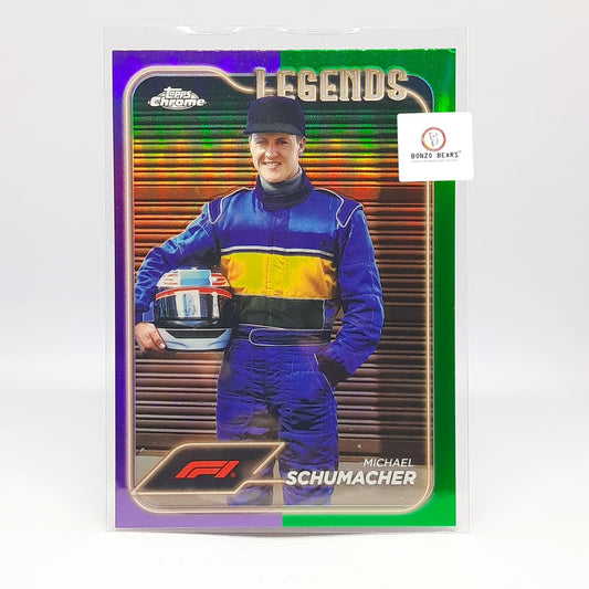 Michael Schumacher - Purple / Green Special Refractor #187 2024 -Topps Chrome Formula 1 F1