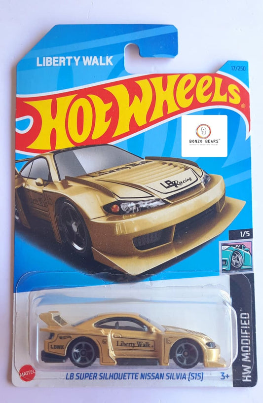 Gold LB Super Silhouette Nissan Silvia S15 - Hot Wheels | Bonzo Bears
