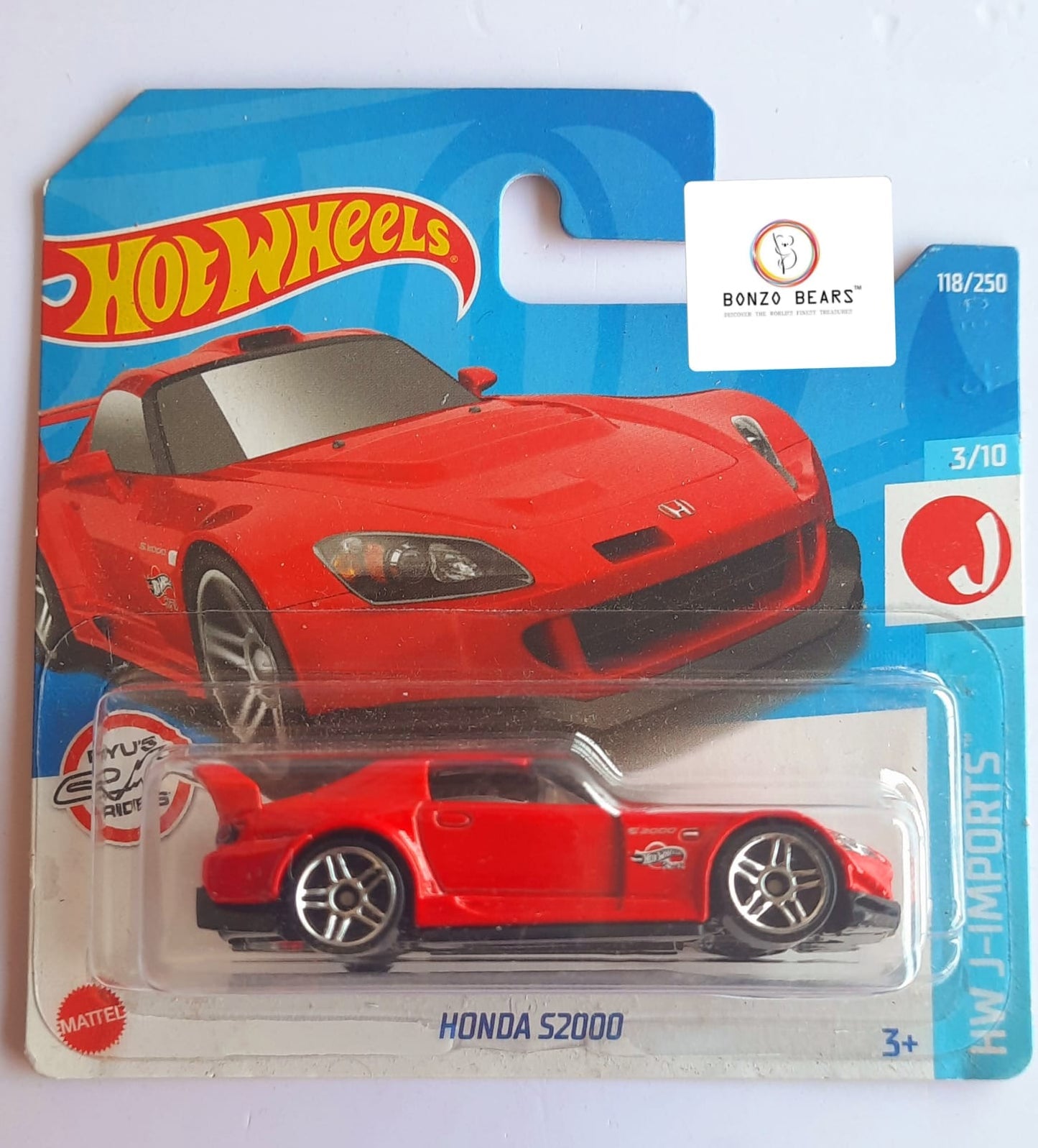 Honda S2000 - Hot Wheels (European Short Card) | Bonzo Bears PB61
