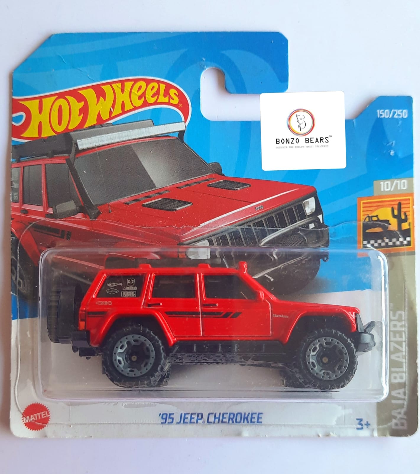 '95 Jeep Cherokee - Hot Wheels (European Short Card) | Bonzo Bears PB61