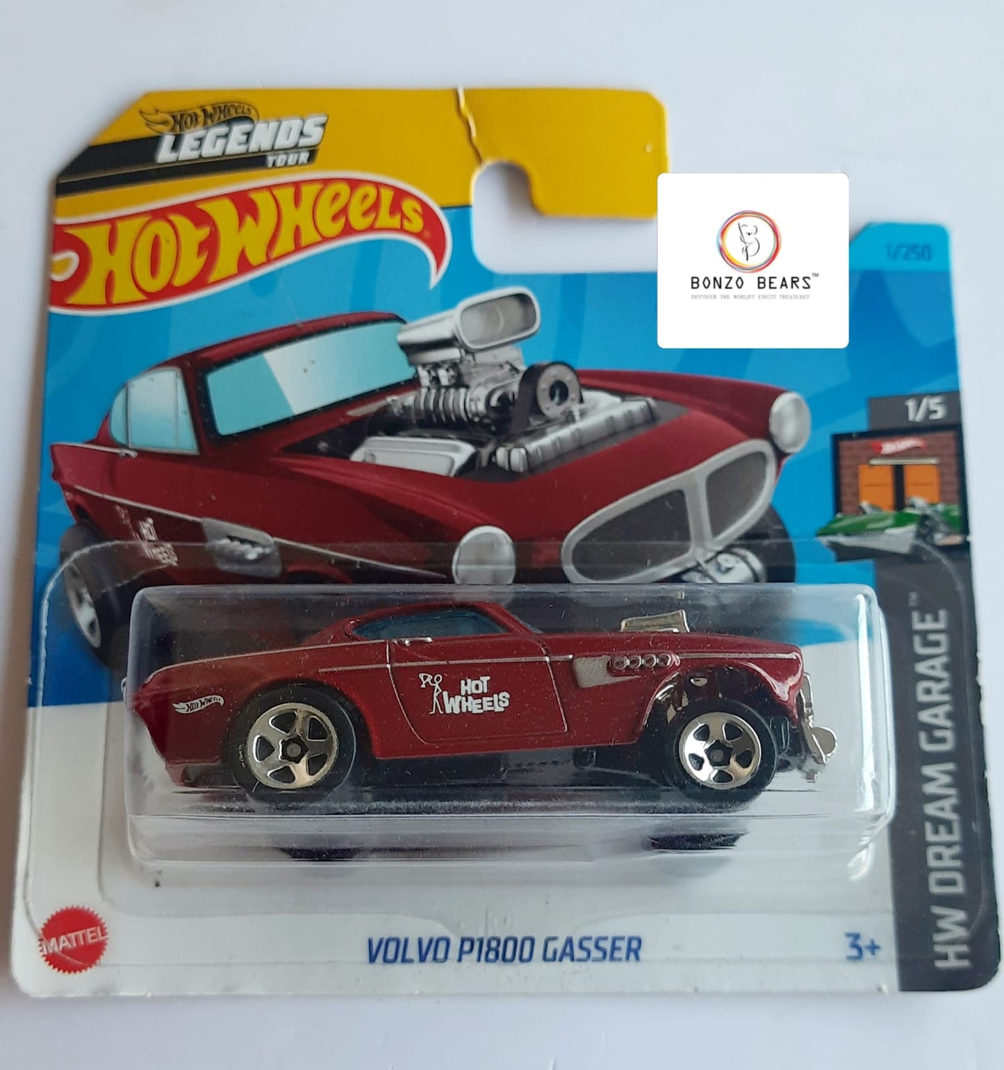 Volvo P1800 Gasser - Hot Wheels (European Short Card) | Bonzo Bears PB61