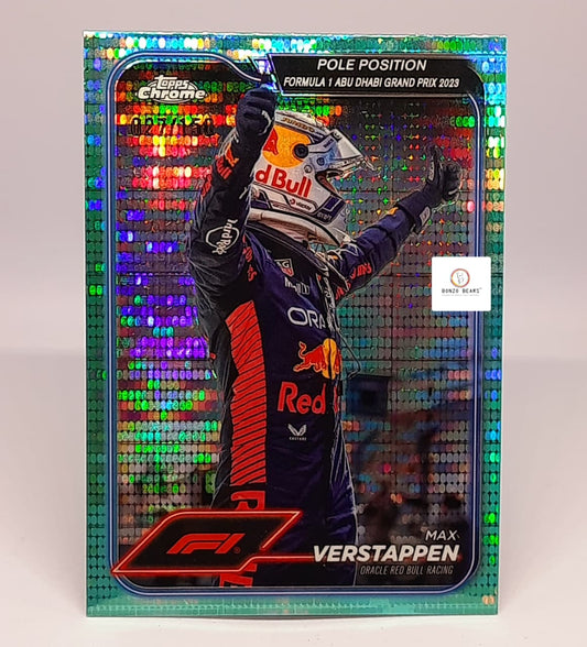 Max Verstappen Aqua Sonar Refractor - Numbered 027/150(Limited to 150 Copies world wide) - #154 2024 Topps Chrome Formula 1